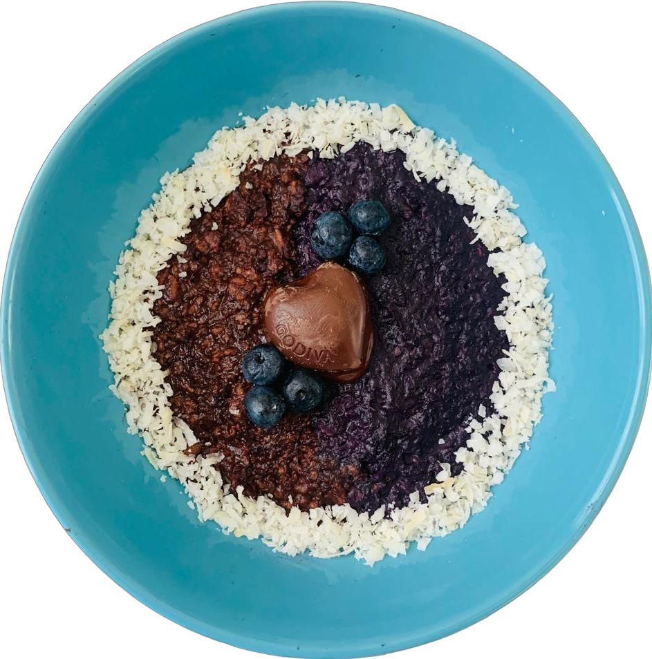 blueberry chocolate oatmeal